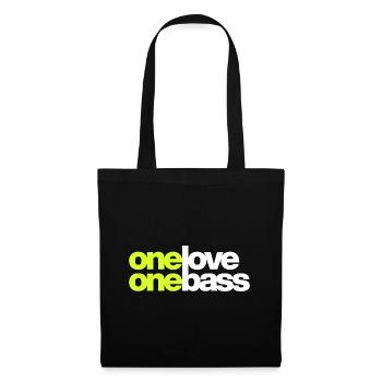 One Love One Bass - Stoffbeutel - Schwarz - Vorne