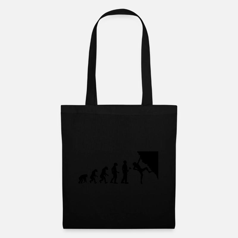 Théorie de l'évolution Escalade - Sac en tissu - noir