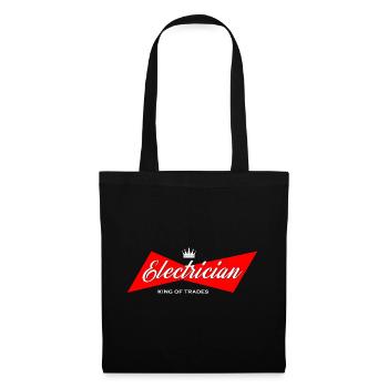 Electrician - King Of Trades Electrician Craftsman - Tote Bag - black - Front