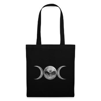 Trinitarian Goddess Wicca Symbol - Tote Bag - black - Front