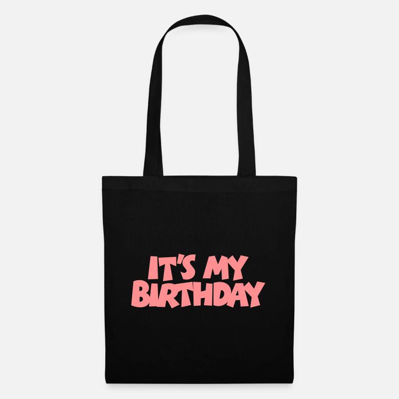 It's my Birthday Geburtstag Design (Pink) - Stoffbeutel - Schwarz