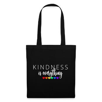 Kindness is Everything - Stoffbeutel - Schwarz - Vorne