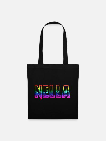 nella rs regenbogen - Stoffbeutel - Schwarz