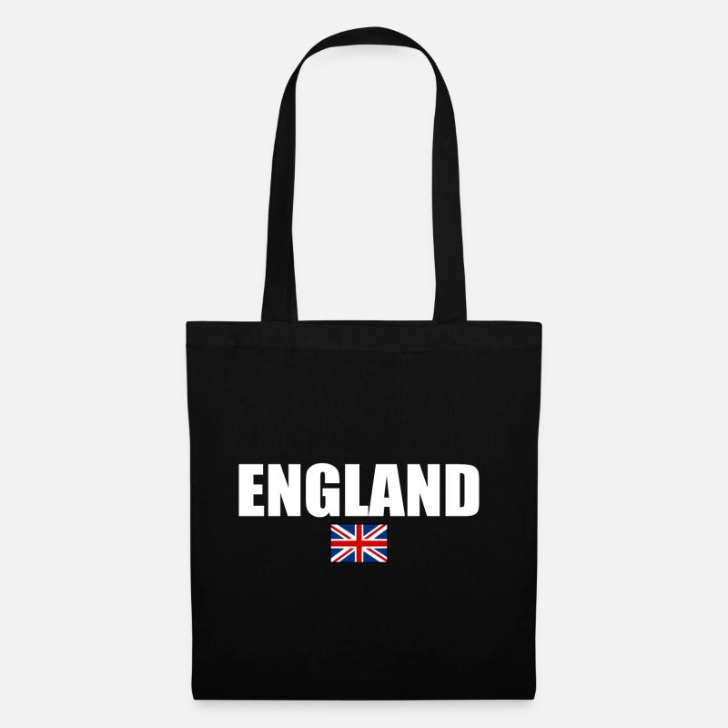 England - Stoffbeutel - Schwarz