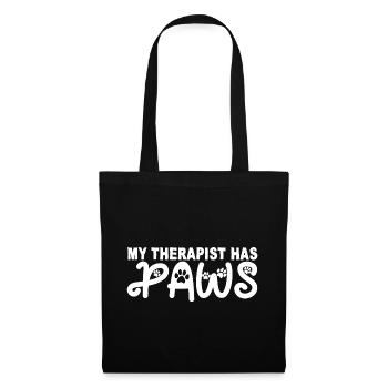 My Therapist Has Paws 2 - Tote Bag - black - Front