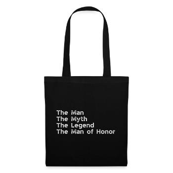 L’homme Le mythe La légende L’homme d’honneur - Sac en tissu - noir - Devant