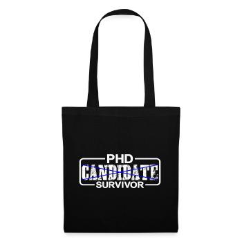 Survivant du candidat au doctorat 10 - Sac en tissu - noir - Devant
