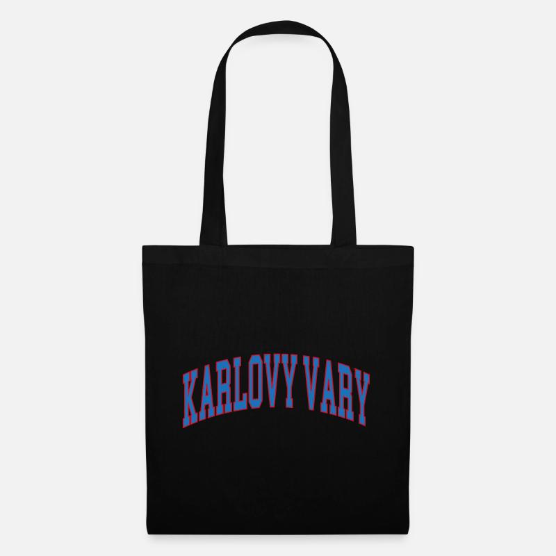 Karlovy Vary - Stoffbeutel - Schwarz