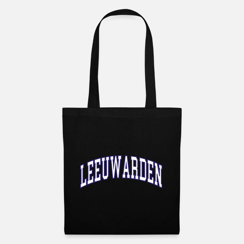 Leeuwarden - Stoffbeutel - Schwarz