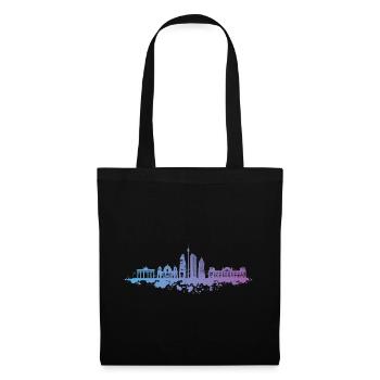 Capitale de la Porte de Brandebourg de Berlin - Sac en tissu - noir - Devant