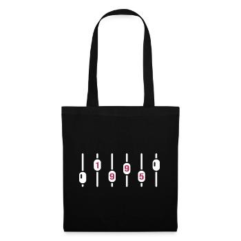 1995 Anniversaire Ingénieur du son DJ Disco - Sac en tissu - noir - Devant