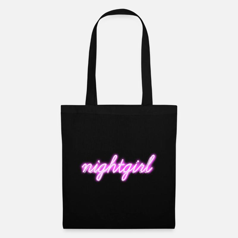 nightgirl - Stoffbeutel - Schwarz