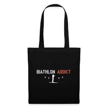 Biathlon addict - Tote Bag - black - Front