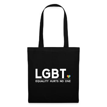 Mois de la fierté - L’égalité ne fait de mal à personne - Sac en tissu - noir - Devant