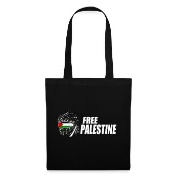 Free palestine - Sac en tissu - noir - Devant