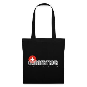 Winterthur Swiss City Crest Tee - Tote Bag - black - Front