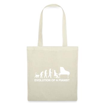 Evolution of a Pianist - Stoffbeutel - Natur - Vorne