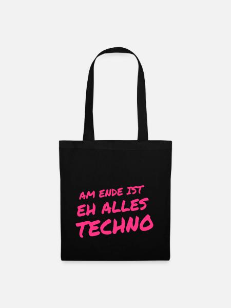 Techno - Feeling - Stoffbeutel - Schwarz