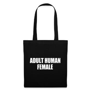 Adult human female - Stoffbeutel - Schwarz - Vorne