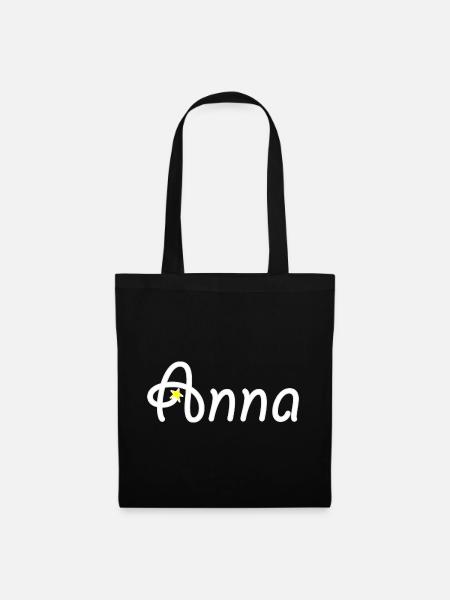 Anna - Stoffbeutel - Schwarz
