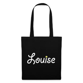 Louise - Sac en tissu - noir - Devant