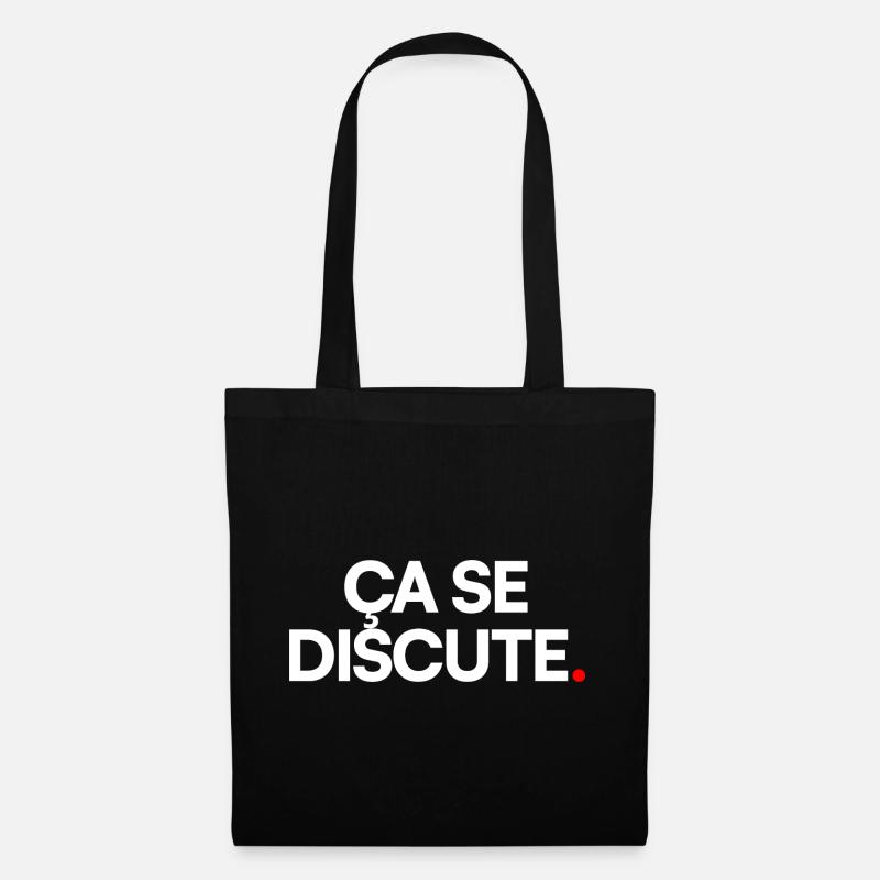 Ça se discute - Sac en tissu - noir