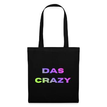 Das Crazy - Stoffbeutel - Schwarz - Vorne