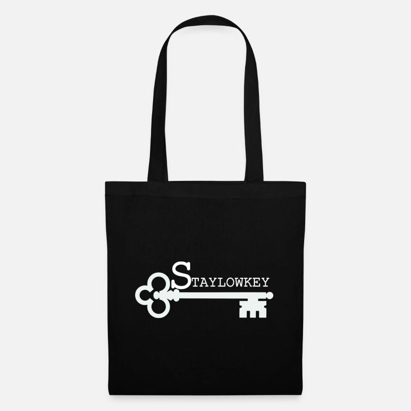 Stay Low Key Key Illustration - Tote Bag - black