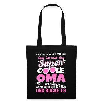 Super Coole Oma - Stoffbeutel - Schwarz - Vorne