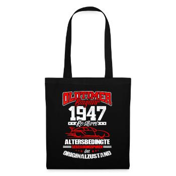 Oldtimer Année 1947 - Sac en tissu - noir - Devant