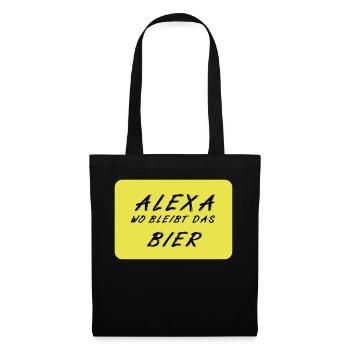 Bier - Stoffbeutel - Schwarz - Vorne