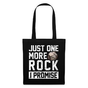 Just One More Rock I Promise - Fossiles de géologie - Sac en tissu - noir - Devant
