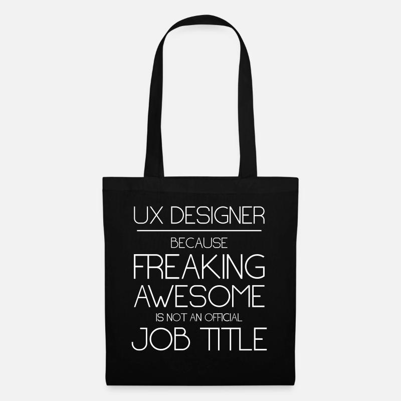 UX Designer Beruf Geschenk - Stoffbeutel - Schwarz
