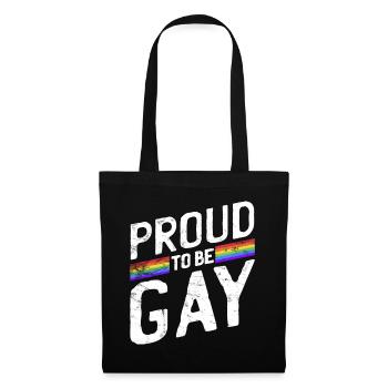 Gay Pride - Stoffbeutel - Schwarz - Vorne