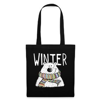 Bear - Bears - Teddy - Gift - Fun - Tote Bag - black - Front