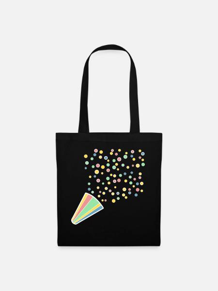 Confetti party shirt - Tote Bag - black
