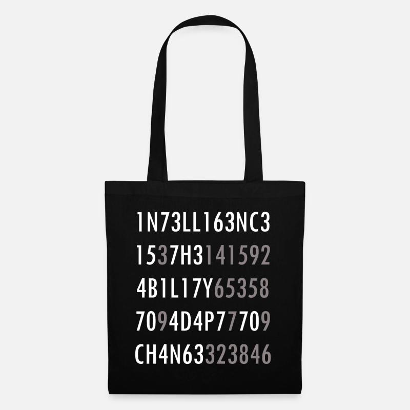Intelligence-Citation from Science Intelligence Nerd - Tote Bag - black