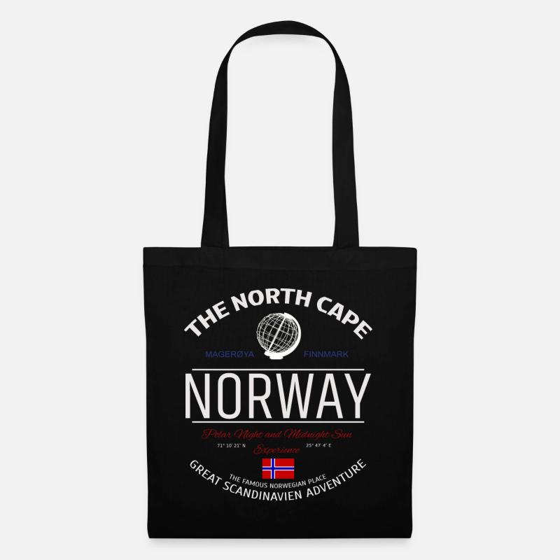 North Cape Norway Scandinavia Adventure - Stoffbeutel - Schwarz