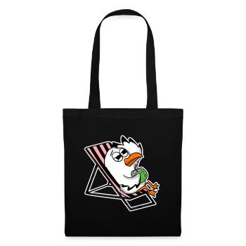 Seagull on the beach - Tote Bag - black - Front