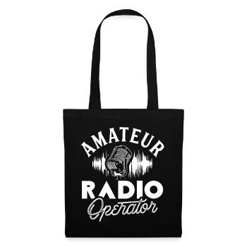 Radio amateur radio amateur RAdio - Sac en tissu - noir - Devant