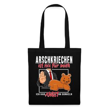 arbeiter meme arschkriechen is nix für mich be you - Stoffbeutel - Schwarz - Vorne