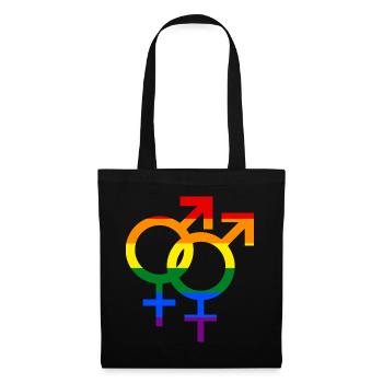 gay lesbian - Tote Bag - black - Front
