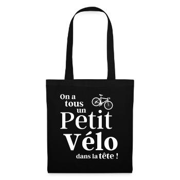 cyclisme, cyclisme sport, cyclisme humour - Sac en tissu - noir - Devant