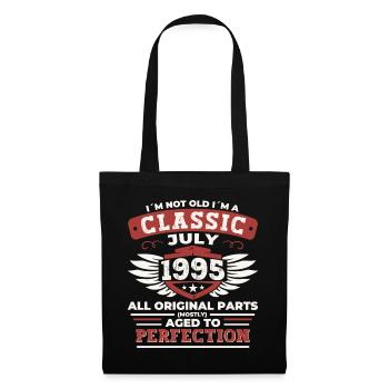 27th Birthday Born 1995 July Gifts Men - Tote Bag - black - Front