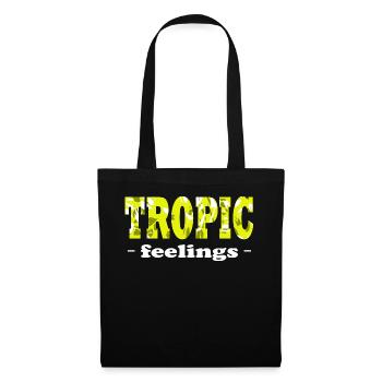 Tropic Feelings Tropical - Stoffbeutel - Schwarz - Vorne