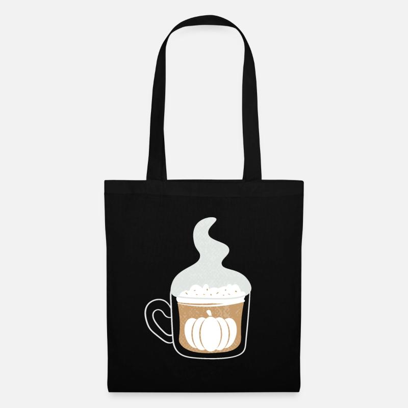 Pumpkin coffee - Stoffbeutel - Schwarz