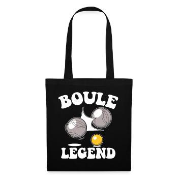 Boule Legend Tenue de pétanque pour Bouler pour - Sac en tissu - noir - Devant