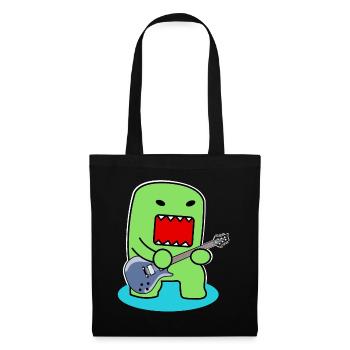 Gitarrenmonster | Gitarre, Monster, Musik - Stoffbeutel - Schwarz - Vorne