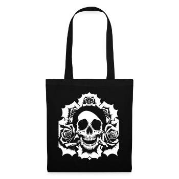 Horror Skull Skull Art Skull Gothic Heavy Metal - Tote Bag - black - Front