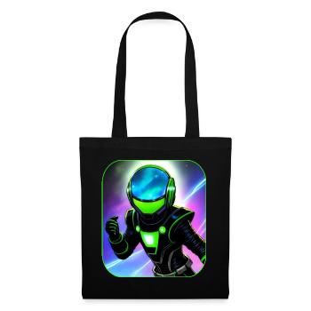 Astronaute de l’espace - Sac en tissu - noir - Devant